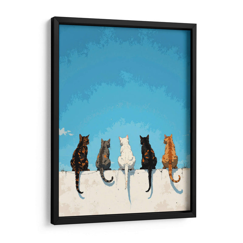 Reunión felina - Paltik Arte Digital | Cuadro decorativo de Canvas Lab