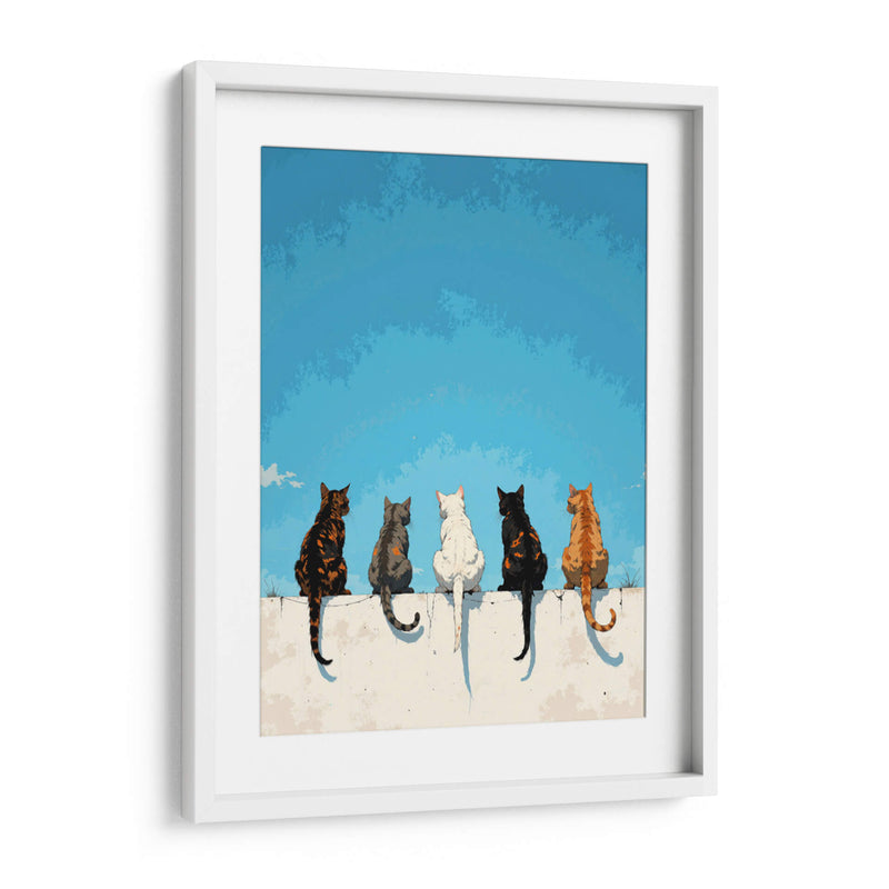 Reunión felina - Paltik Arte Digital | Cuadro decorativo de Canvas Lab