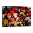 Lamparas Asiáticas Coloridas - Wandering Pixels Co. | Cuadro decorativo de Canvas Lab