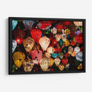 Lamparas Asiáticas Coloridas - Wandering Pixels Co. | Cuadro decorativo de Canvas Lab