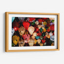 Lamparas Asiáticas Coloridas - Wandering Pixels Co. | Cuadro decorativo de Canvas Lab