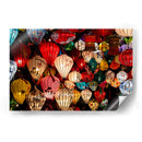 Lamparas Asiáticas Coloridas - Wandering Pixels Co. | Cuadro decorativo de Canvas Lab