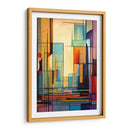 Lineas Abstractas Naranja Azul - DEA Digital Esoteric Art | Cuadro decorativo de Canvas Lab