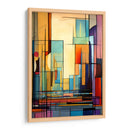 Lineas Abstractas Naranja Azul - DEA Digital Esoteric Art | Cuadro decorativo de Canvas Lab