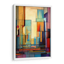 Lineas Abstractas Naranja Azul - DEA Digital Esoteric Art | Cuadro decorativo de Canvas Lab