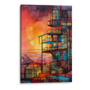 Edificio Basquiat Abstracto - DEA Digital Esoteric Art | Cuadro decorativo de Canvas Lab