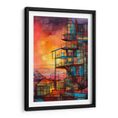 Edificio Basquiat Abstracto - DEA Digital Esoteric Art | Cuadro decorativo de Canvas Lab