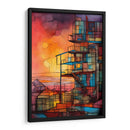 Edificio Basquiat Abstracto - DEA Digital Esoteric Art | Cuadro decorativo de Canvas Lab