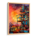 Edificio Basquiat Abstracto - DEA Digital Esoteric Art | Cuadro decorativo de Canvas Lab