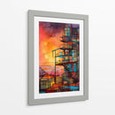 Edificio Basquiat Abstracto - DEA Digital Esoteric Art | Cuadro decorativo de Canvas Lab