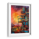 Edificio Basquiat Abstracto - DEA Digital Esoteric Art | Cuadro decorativo de Canvas Lab