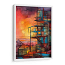 Edificio Basquiat Abstracto - DEA Digital Esoteric Art | Cuadro decorativo de Canvas Lab