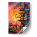 Edificio Basquiat Abstracto - DEA Digital Esoteric Art | Cuadro decorativo de Canvas Lab