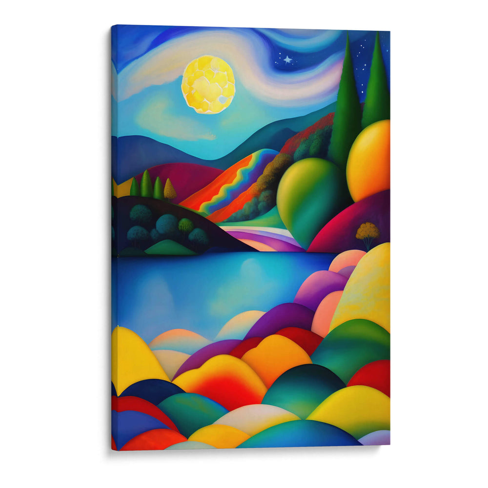 Bosque, Lago, Luna - DEA Digital Esoteric Art | Cuadro decorativo de Canvas Lab