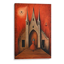 Palacio Encantado en Rojo - DEA Digital Esoteric Art | Cuadro decorativo de Canvas Lab