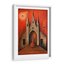 Palacio Encantado en Rojo - DEA Digital Esoteric Art | Cuadro decorativo de Canvas Lab