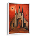 Palacio Encantado en Rojo - DEA Digital Esoteric Art | Cuadro decorativo de Canvas Lab