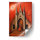 Palacio Encantado en Rojo - DEA Digital Esoteric Art | Cuadro decorativo de Canvas Lab