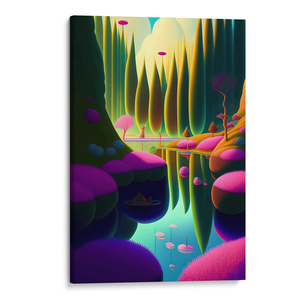 Bosque en Línea Paralela - DEA Digital Esoteric Art | Cuadro decorativo de Canvas Lab