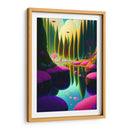 Bosque en Línea Paralela - DEA Digital Esoteric Art | Cuadro decorativo de Canvas Lab