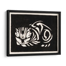 Gato grabado en madera - Julie de Graag | Cuadro decorativo de Canvas Lab