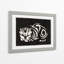 Gato grabado en madera - Julie de Graag | Cuadro decorativo de Canvas Lab