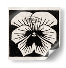 Flor grabada en madera - I - Julie de Graag | Cuadro decorativo de Canvas Lab