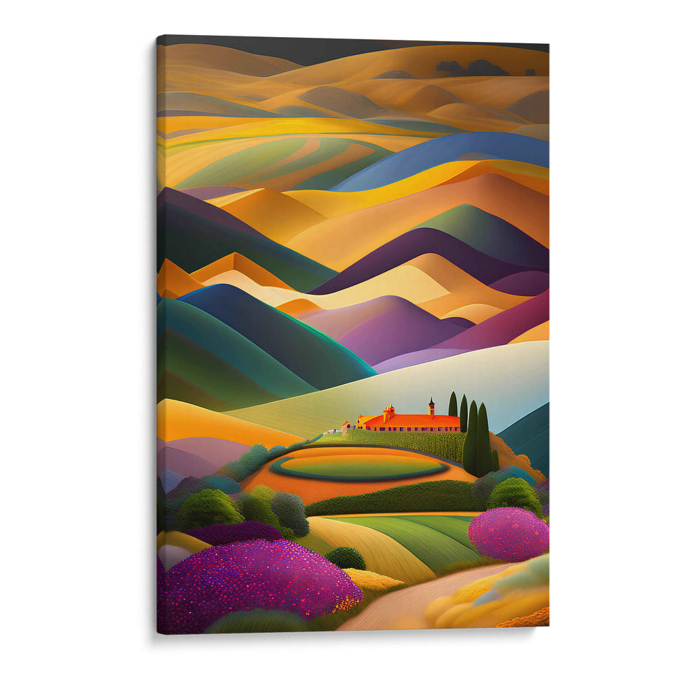 Monasterio en las Montañas Violeta - DEA Digital Esoteric Art | Cuadro decorativo de Canvas Lab