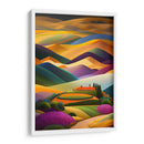 Monasterio en las Montañas Violeta - DEA Digital Esoteric Art | Cuadro decorativo de Canvas Lab