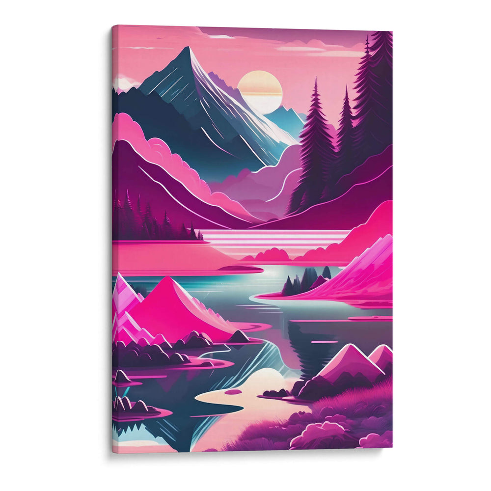 Paisaje Rosa Plástico - DEA Digital Esoteric Art | Cuadro decorativo de Canvas Lab