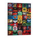 Superhéroes Emblemas - DEA Digital Esoteric Art | Cuadro decorativo de Canvas Lab