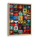 Superhéroes Emblemas - DEA Digital Esoteric Art | Cuadro decorativo de Canvas Lab