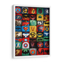 Superhéroes Emblemas - DEA Digital Esoteric Art | Cuadro decorativo de Canvas Lab