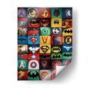 Superhéroes Emblemas - DEA Digital Esoteric Art | Cuadro decorativo de Canvas Lab