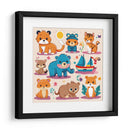 Animalitos Tiernos - DEA Digital Esoteric Art | Cuadro decorativo de Canvas Lab