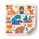 Animalitos Tiernos - DEA Digital Esoteric Art | Cuadro decorativo de Canvas Lab