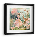 Bella Niña con Venados - DEA Digital Esoteric Art | Cuadro decorativo de Canvas Lab