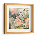 Bella Niña con Venados - DEA Digital Esoteric Art | Cuadro decorativo de Canvas Lab