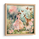 Bella Niña con Venados - DEA Digital Esoteric Art | Cuadro decorativo de Canvas Lab