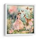 Bella Niña con Venados - DEA Digital Esoteric Art | Cuadro decorativo de Canvas Lab