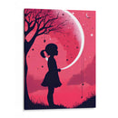 Niña y Luna Llena - DEA Digital Esoteric Art | Cuadro decorativo de Canvas Lab