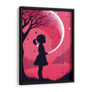 Niña y Luna Llena - DEA Digital Esoteric Art | Cuadro decorativo de Canvas Lab