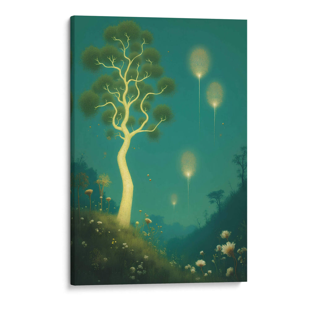 Arbol y Luminarias Surrealistas - DEA Digital Esoteric Art | Cuadro decorativo de Canvas Lab