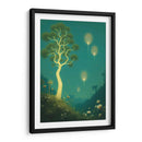 Arbol y Luminarias Surrealistas - DEA Digital Esoteric Art | Cuadro decorativo de Canvas Lab