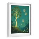 Arbol y Luminarias Surrealistas - DEA Digital Esoteric Art | Cuadro decorativo de Canvas Lab