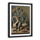 Jarras y Flores Surrealistas - DEA Digital Esoteric Art | Cuadro decorativo de Canvas Lab