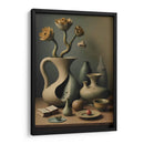 Jarras y Flores Surrealistas - DEA Digital Esoteric Art | Cuadro decorativo de Canvas Lab