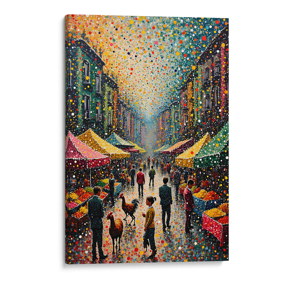 Mercado en Puntillismo - DEA Digital Esoteric Art | Cuadro decorativo de Canvas Lab