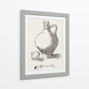 Bodegón de xilografía con jarra y cebolla - Julie de Graag | Cuadro decorativo de Canvas Lab