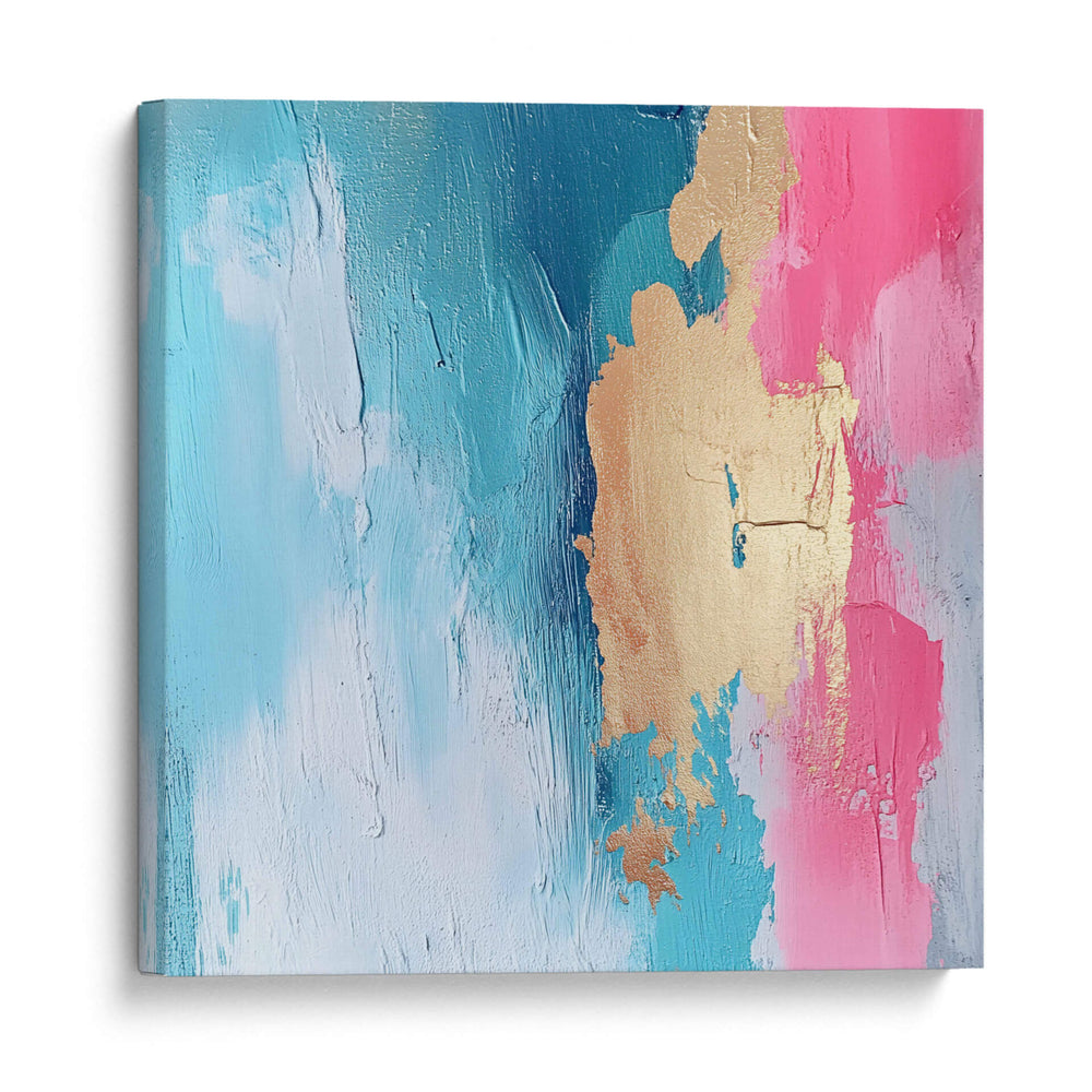Azul, oro y rosa - Dav Madrid | Cuadro decorativo de Canvas Lab